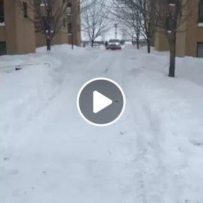 Déneigement de trottoir et descente d'handicapé